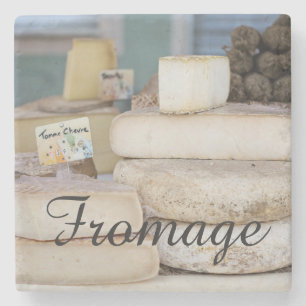 Dessous-de-verre En Pierre Sélection de Fromage Rustique Français