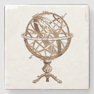 Dessous-de-verre En Pierre Sépia armillaire de cru de sphère céleste