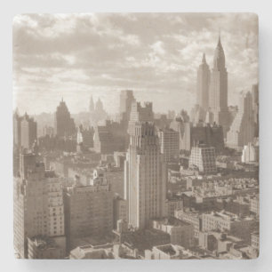 Dessous-de-verre En Pierre Sepia New York