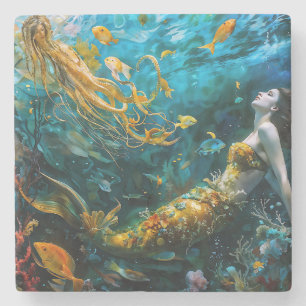 Dessous-de-verre En Pierre "Seraphina" - Belle Sirène Mystique