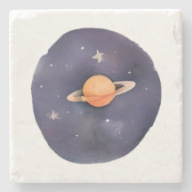 Sérénade de Saturne : Aquarelle cosmique