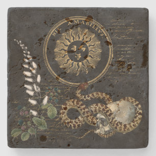 Dessous-de-verre En Pierre Serpent et baies