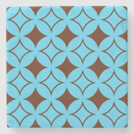 Dessous-de-verre En Pierre Shippo bleu et marron