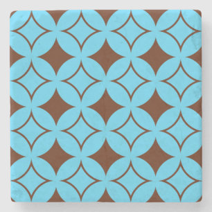 Dessous-de-verre En Pierre Shippo bleu et marron