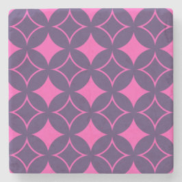 Dessous-de-verre En Pierre shippo rose et violet