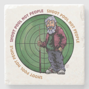 Dessous-de-verre En Pierre Shoot pool Not People