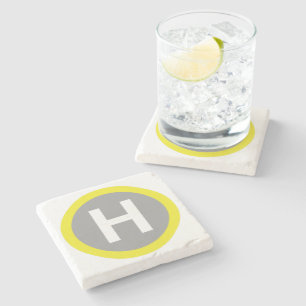 Dessous-de-verre En Pierre Signe d'héliport