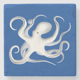 Dessous-de-verre En Pierre Silhouette octopus