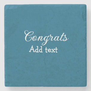 Dessous-de-verre En Pierre Simple congratulation graduation add your