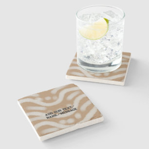 Dessous-de-verre En Pierre Simple et minimal ajouter votre parties scintillan
