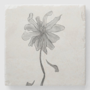 Dessous-de-verre En Pierre Simple marguerite