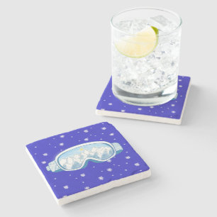 Dessous-de-verre En Pierre Ski Goggers Snowflake Dance