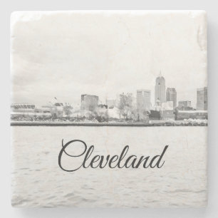 Dessous-de-verre En Pierre Skyline Cleveland Ohio
