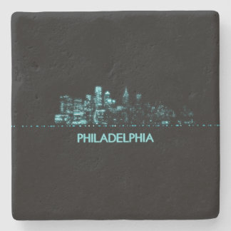 Dessous-de-verre En Pierre Skyline Philadelphie