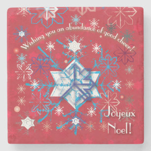 Dessous-de-verre En Pierre Snowflake