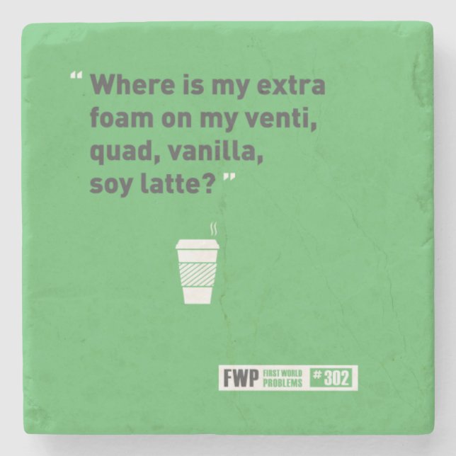 Dessous-de-verre En Pierre Soja Latté (Devant)