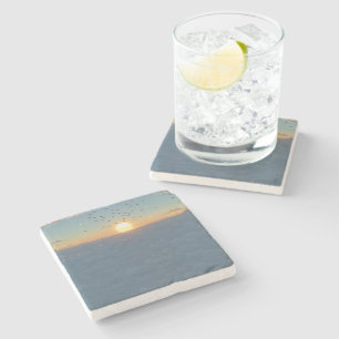 Dessous-de-verre En Pierre Soleil nuages