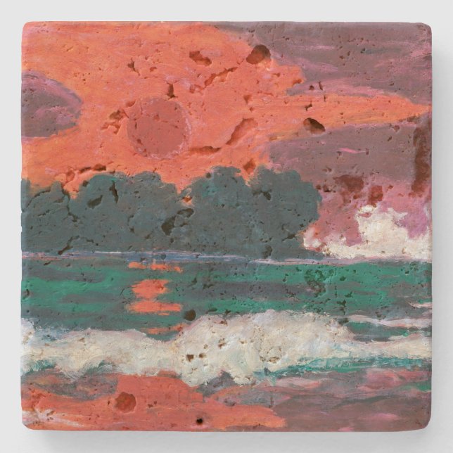 Dessous-de-verre En Pierre Soleil tropical | Emil Nolde | (Devant)