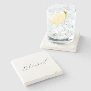 Dessous-de-verre En Pierre Sous-verre en marbre bénit
