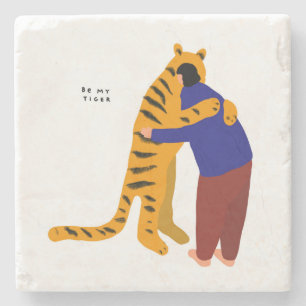Dessous-de-verre En Pierre Soyez mon tigre