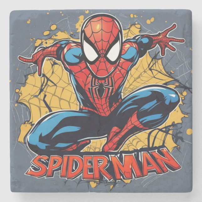 Dessous-de-verre En Pierre Spider-Man (Devant)