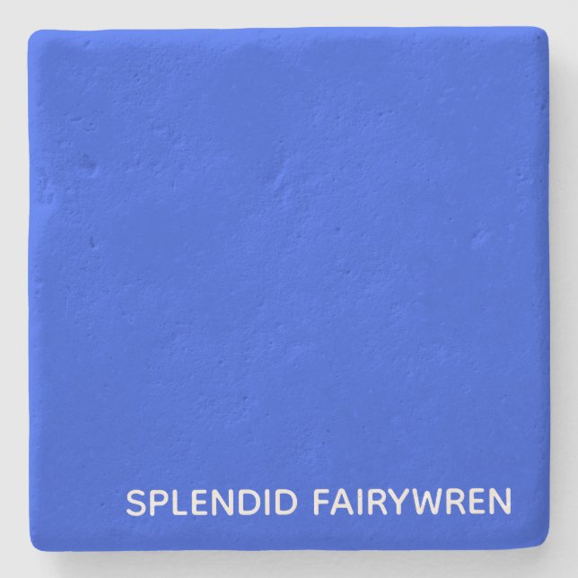 Dessous-de-verre En Pierre Splendid Fairywren Blue Colour (Devant)