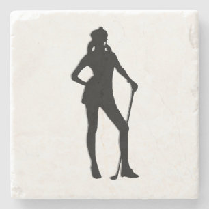 Dessous-de-verre En Pierre Sport de golf féminin