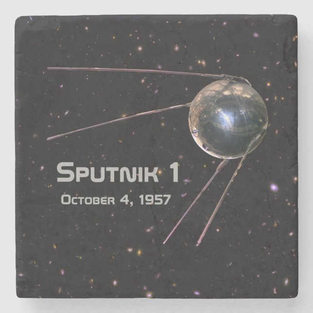 Dessous-de-verre En Pierre Spoutnik 1 Satellite (Devant)