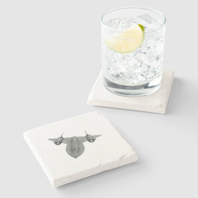 Dessous-de-verre En Pierre SR71 Blackbird (Côté)