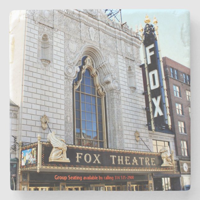 Dessous-de-verre En Pierre St. Louis, Fabulous Fox Theatre, Dessous de verre  (Devant)