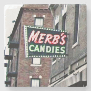Dessous-de-verre En Pierre St Louis, sucrerie de Merbs, dessous de verre de