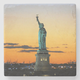 Dessous-de-verre En Pierre Statue de la liberté