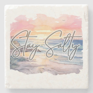 Dessous-de-verre En Pierre Stay Salty Sunset Beach