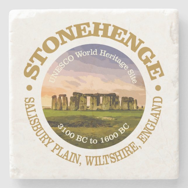 Dessous-de-verre En Pierre Stonehenge (Devant)