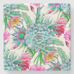 Dessous-de-verre En Pierre Succulent jardin tropical