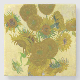 Dessous-de-verre En Pierre Sunflower de Vincent Van Gogh