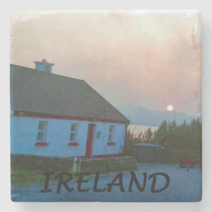 Dessous-de-verre En Pierre Sunset Irish Cottage, Dessous de verre d'Irlande