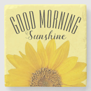 Dessous-de-verre En Pierre Sunshine du bon matin