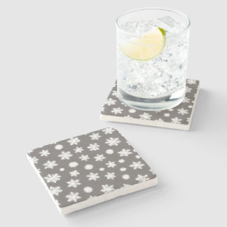 Dessous-de-verre En Pierre Super mignon Snowflake hiver