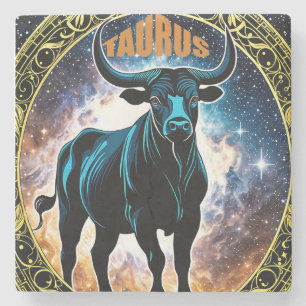 Dessous-de-verre En Pierre Symbole astrologique de Taurus