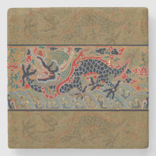 Dessous-de-verre En Pierre Symbole dragon chinois Antique asiatique