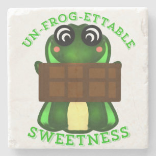 Dessous-de-verre En Pierre T-Shirt Cadeau Grenouille de Douceur Personnalisée