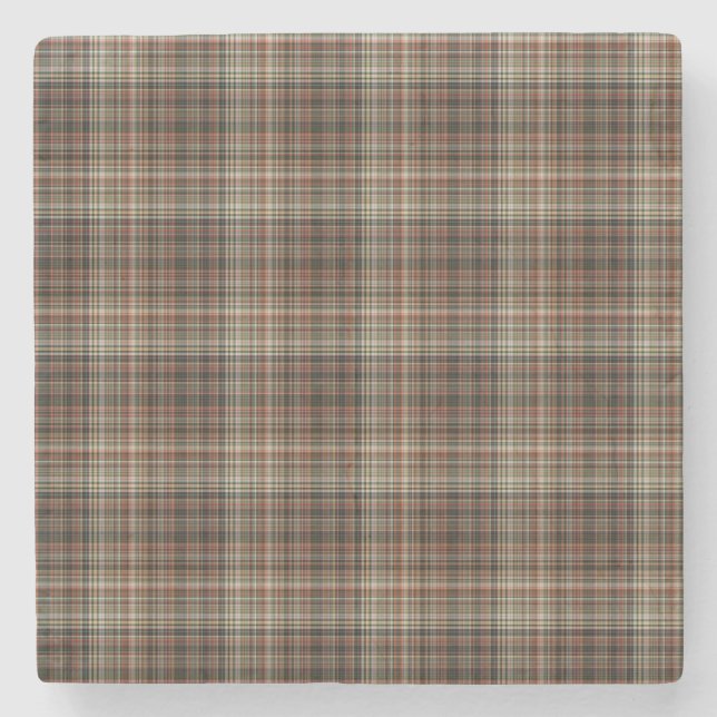Dessous-de-verre En Pierre Tartan (Devant)