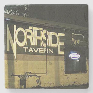 Dessous-de-verre En Pierre Taverne de Northside, Westside/parc à la maison