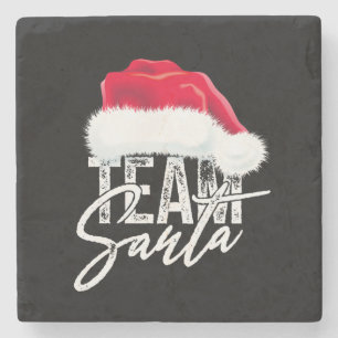 Dessous-de-verre En Pierre Team Père Noël - Joyeux Noël Design avec Casque