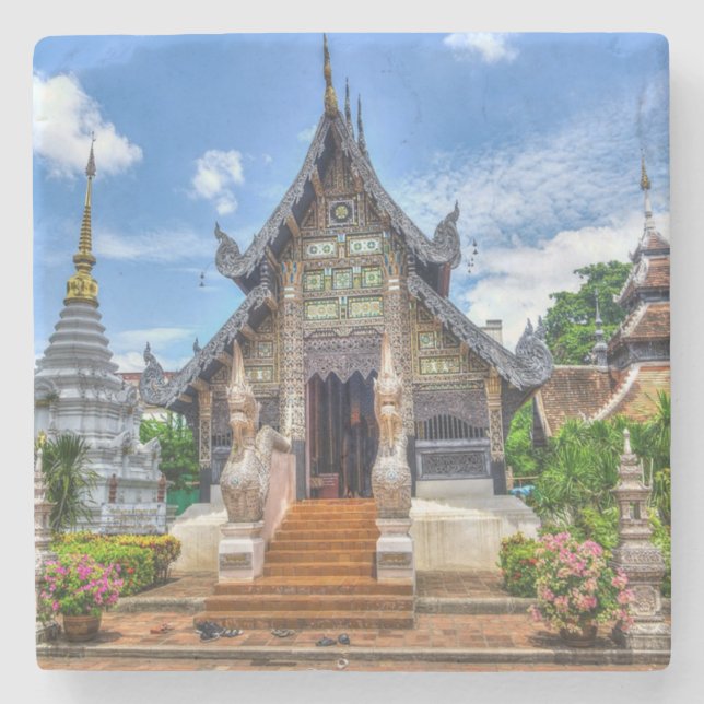 Dessous-de-verre En Pierre temple de chiang mai (Devant)