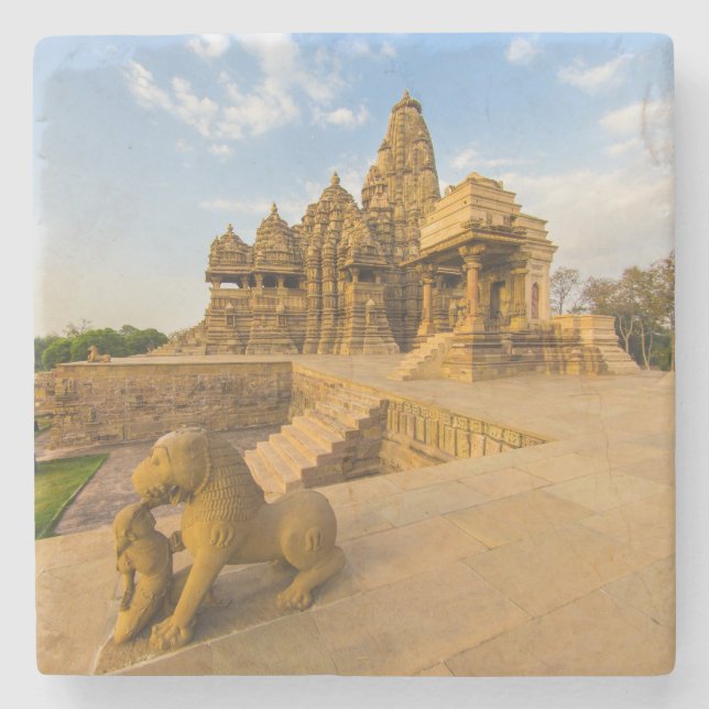 Dessous-de-verre En Pierre Temples hindous à Khajuraho (Devant)