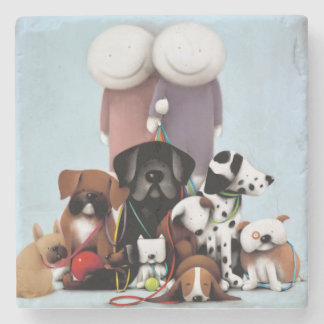 DESSOUS-DE-VERRE EN PIERRE TEMPS EN FAMILLE DOUG HYDE