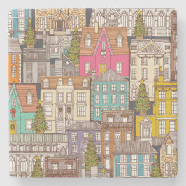 Dessous-de-verre En Pierre temps noël fer multi