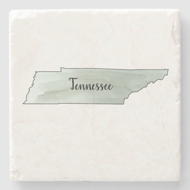 Dessous-de-verre En Pierre Tennessee State Illustration Peinture (Devant)